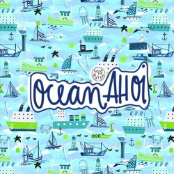 Bio Jersey Lillestoff - Ocean Ahoi